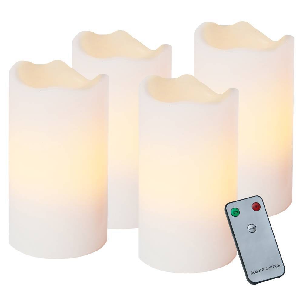 Eglo 410075 "ADVENT" 4'Lü Set Kumandalı Led Mum 10Cm Yüksekliğinde 5Cm Çapında
