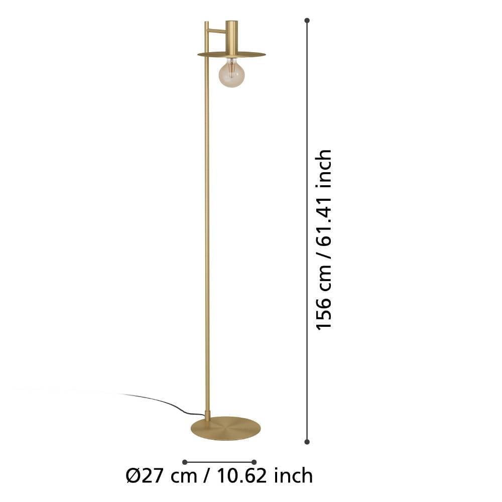 Eglo 900735 "ESCANDELL" 156 Cm Yüksekliğinde Çelik Köşe Lambası Lambader