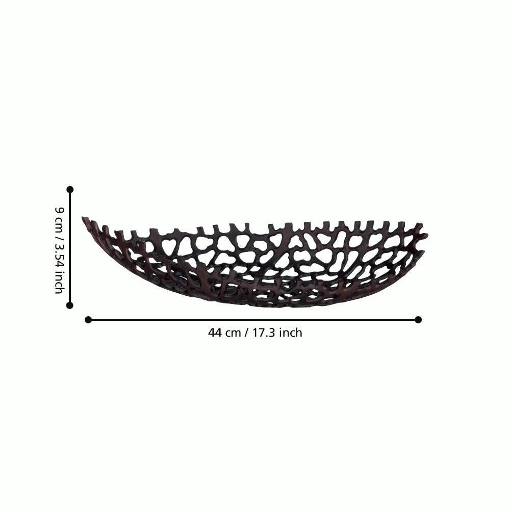Eglo 429677 "KIMITSU" 44X18,5 Cm Ölçülerinde Dekoratif Kahverengi Kase