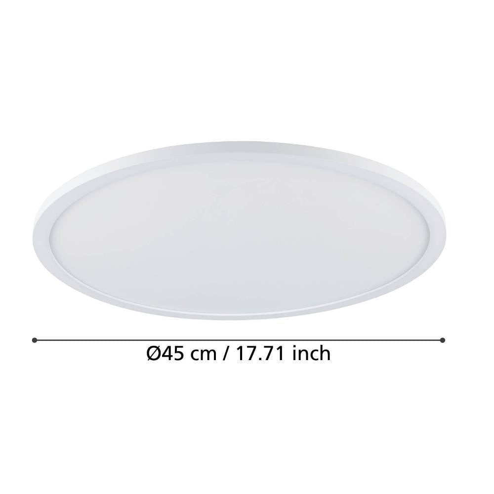 Eglo 900758 "SARSINA-Z" 45 Cm Çapında Alüminyum, Çelik Beyaz Led Panel