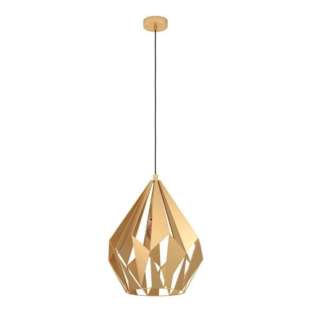 Eglo 43815 "CARLTON" 38,5 Cm Çapında Çelik Gold Sarkıt Avize