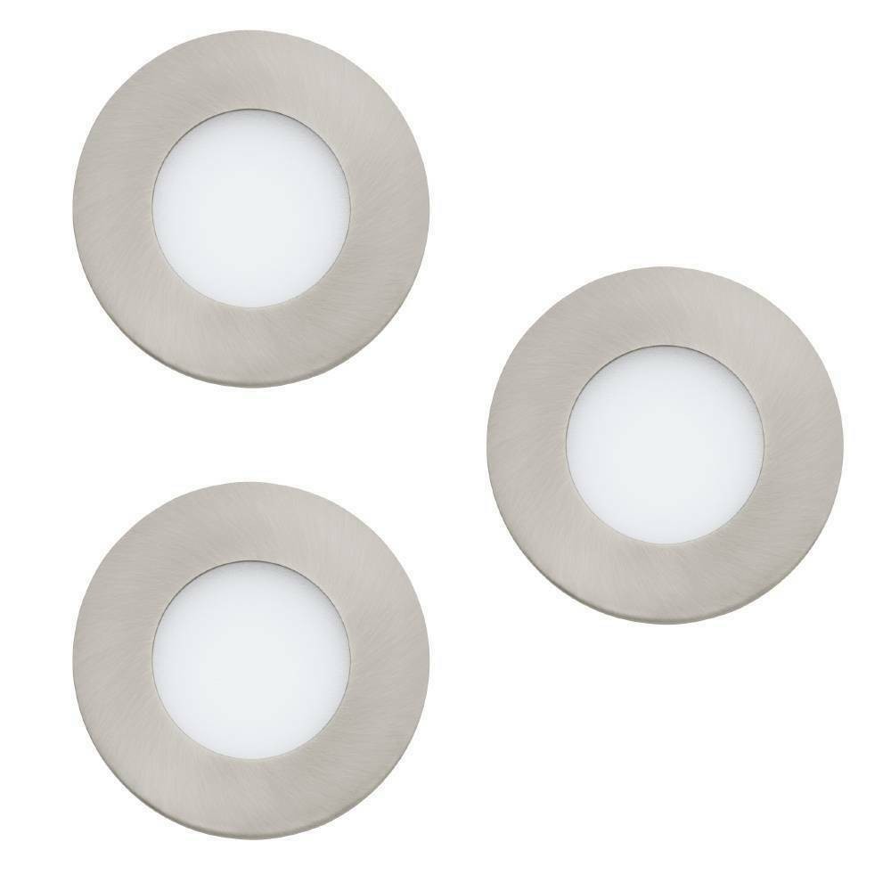 EGLO 94734 İç Mekan " FUEVA 1 "  Mat nikel Dökme metal Gömme   Aydınlatma.    Çap: 8,5 cm Delik çapı: 7,3 cm LED Duy: 3X2,7W Ampul dahildir. IP20 3000K 900 Lümen