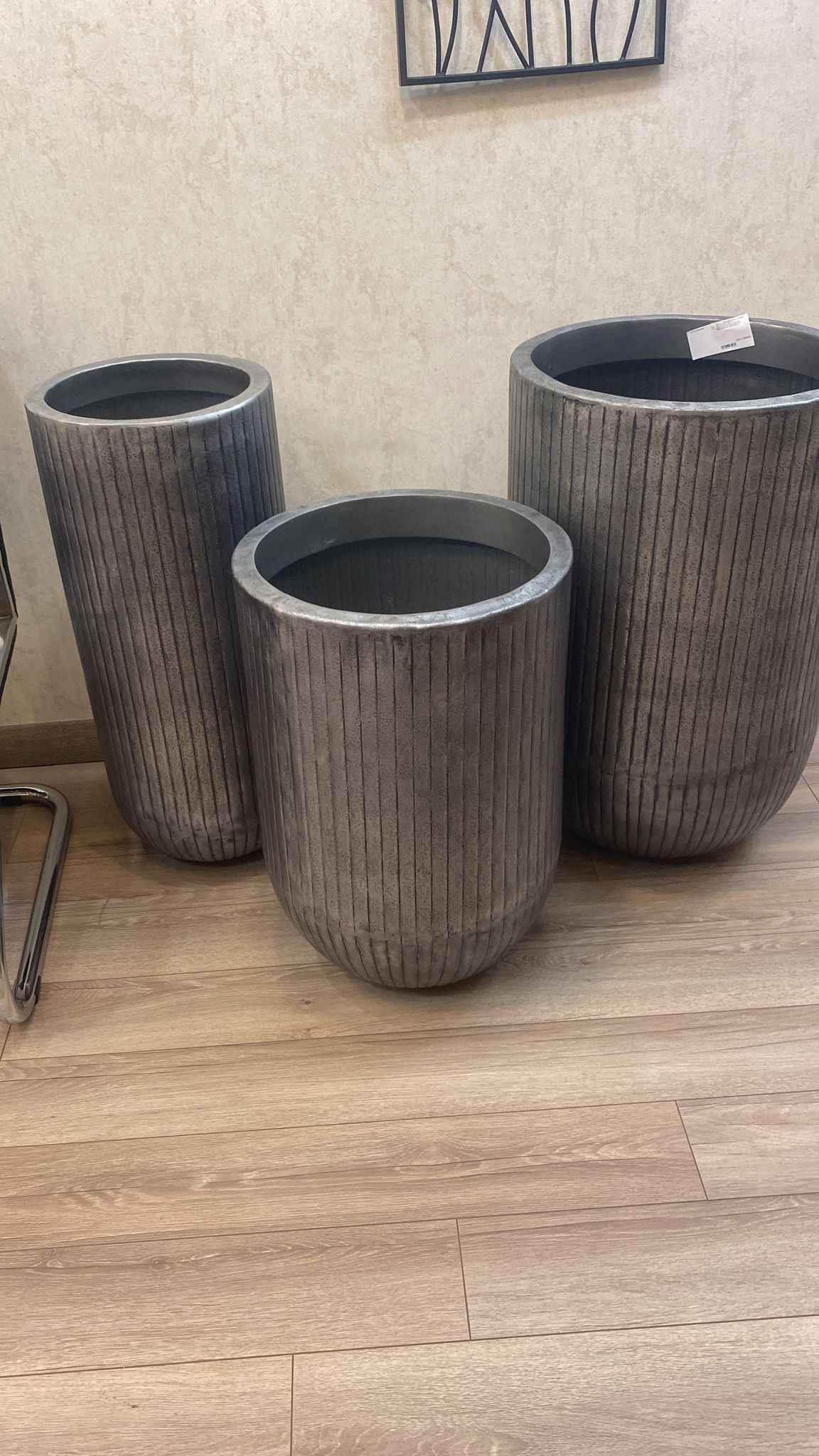 Eglo 428098 "OKAYAMA" 77 Cm Yüksekliğinde Dekoratif Saksı 3'Lü Set
