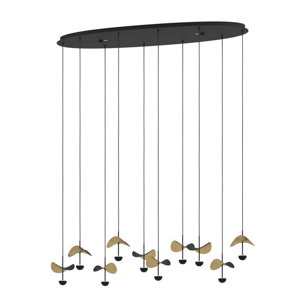 Eglo 390342 "DRACERA" 150 Cm Yüksekliğinde Çelik Siyah Sarkıt Avize