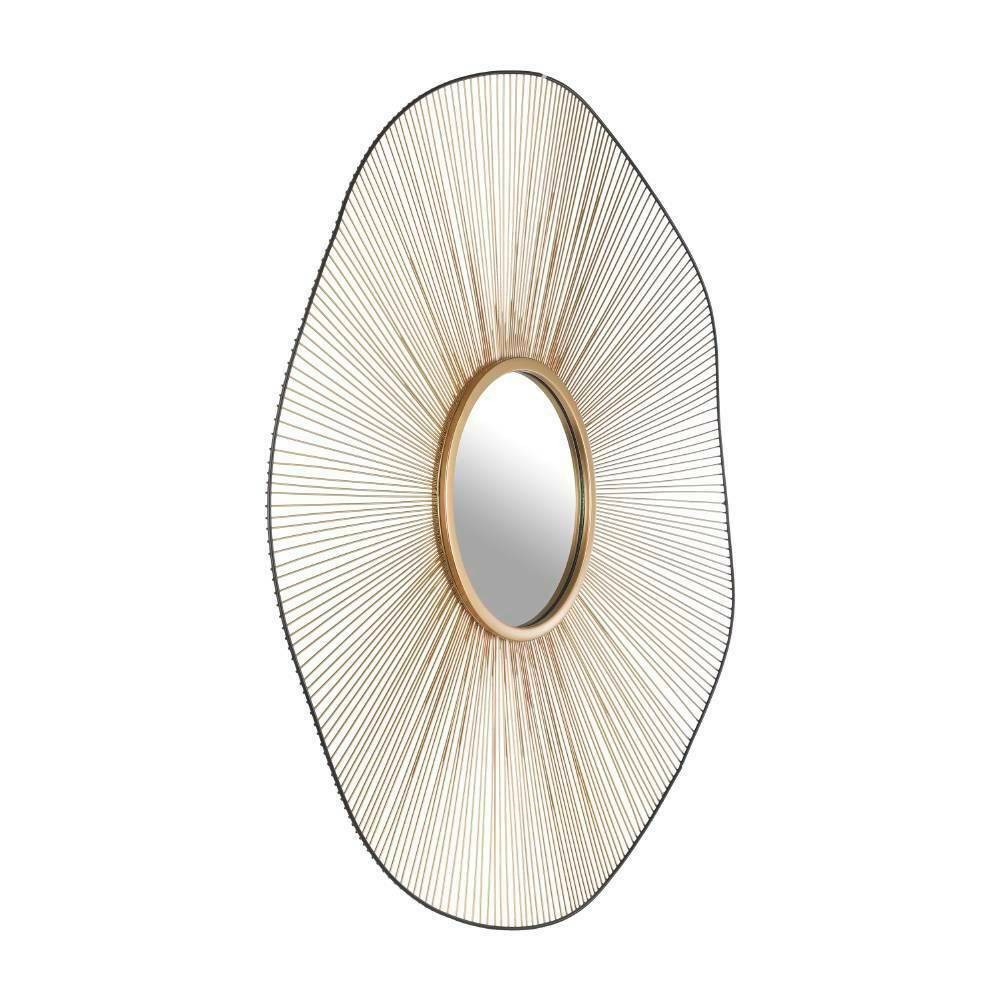 Eglo 425033 "ESASHI" 75,5 Cm Çapında Dekoratif Siyah Gold Çelik Ayna