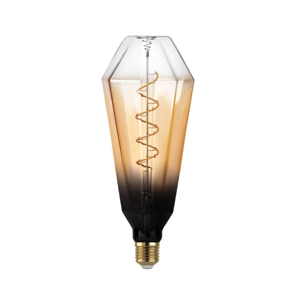 Eglo 110236 E27-Led-T100 Ampul 1X4W Siyah-Kahverengi-Şeffaf 1700K Dim Edilebilir