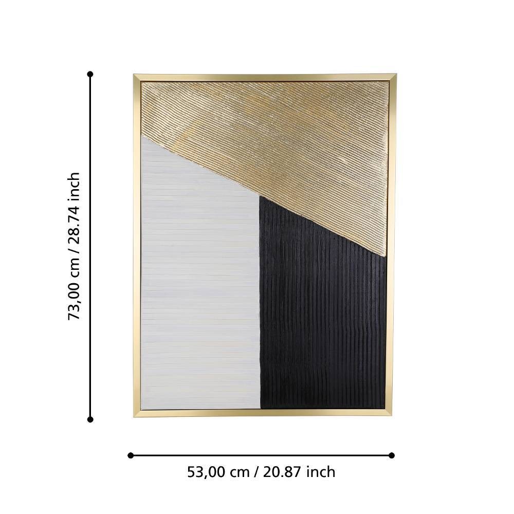 Eglo 423035 "ROBERVAL" 73 Cm Yüksekliğinde 53 Cm Uzunluğunda Dekoratif Duvar Tablo Resim 2'Li Set