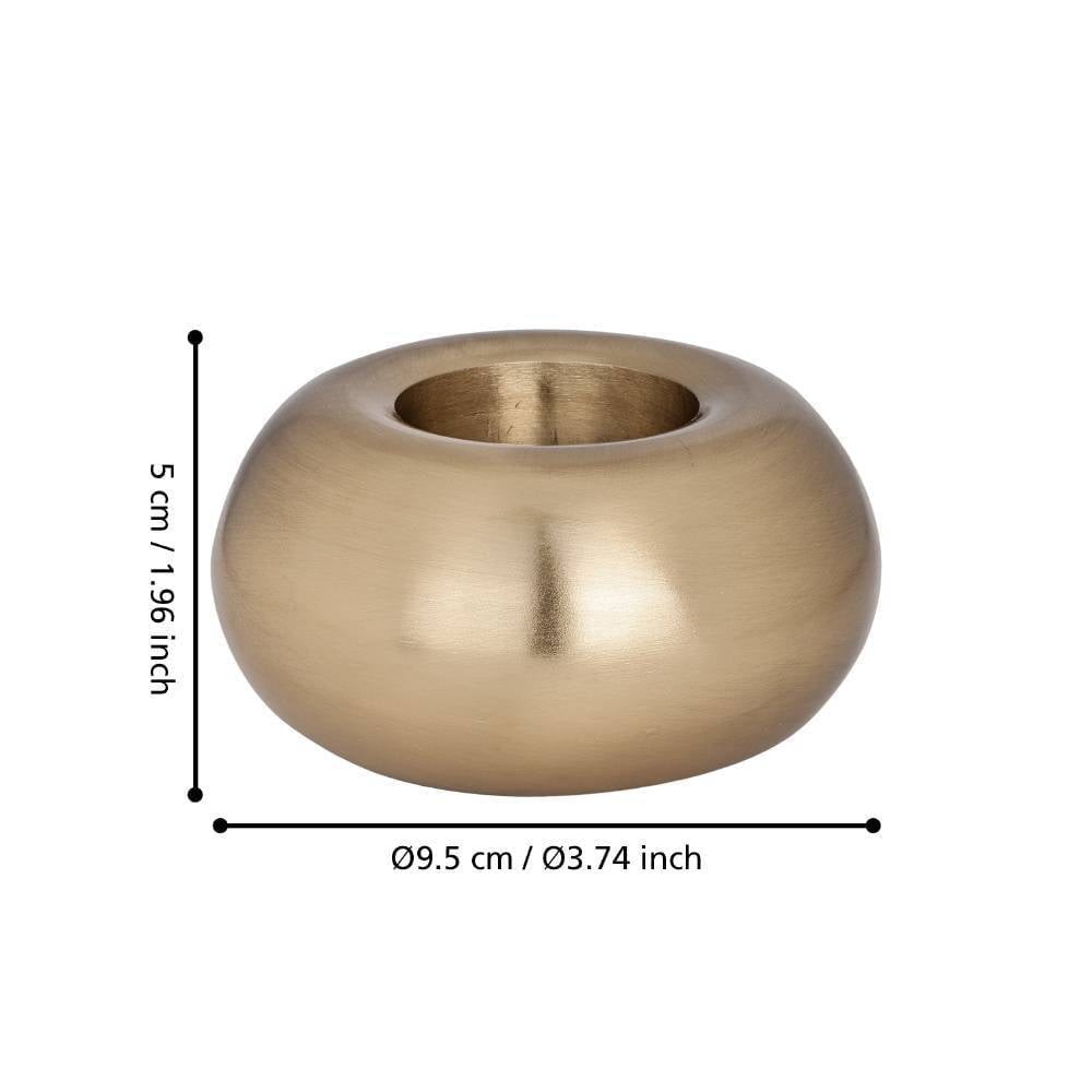 Eglo 422014 "JELLICOE" 5 Cm Yüksekliğinde Alüminyum Dekoratif Şamdan