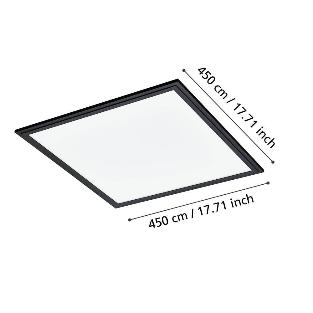 Eglo 900818 "SALOBRENA 1" 45 Cm Uzunluğunda 45 Cm Genişliğinde Alüminyum Siyah Led Panel