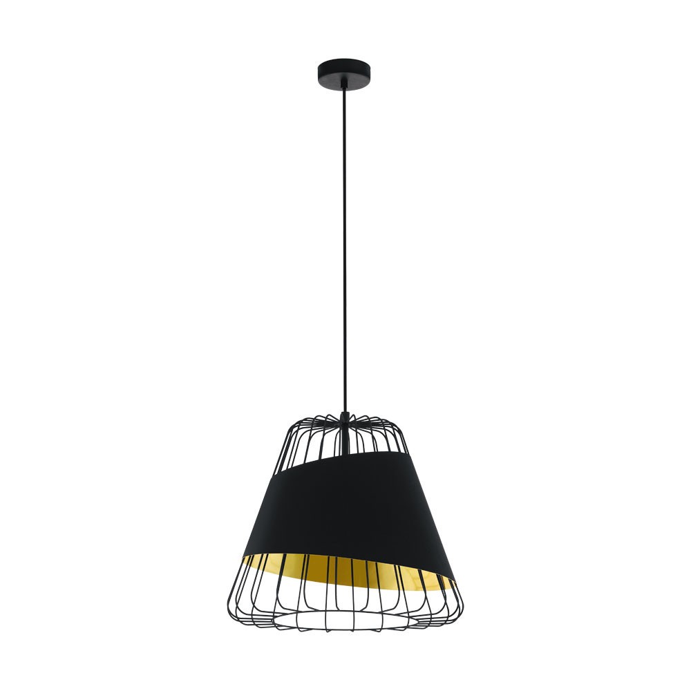 Eglo 49509 "AUSTELL" 43 Cm Çapında Çelik Siyah Sarkıt Avize