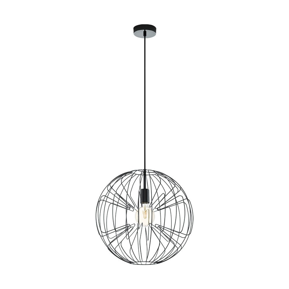 Eglo 98688 "OKINZURI" 110 Cm Yüksekliğinde Çelik Nikel Nero Sarkıt Avize