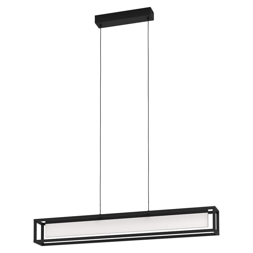 Eglo 39629 "GUALAJO" 150 Cm Yüksekliğinde Çelik Siyah Sarkıt Avize