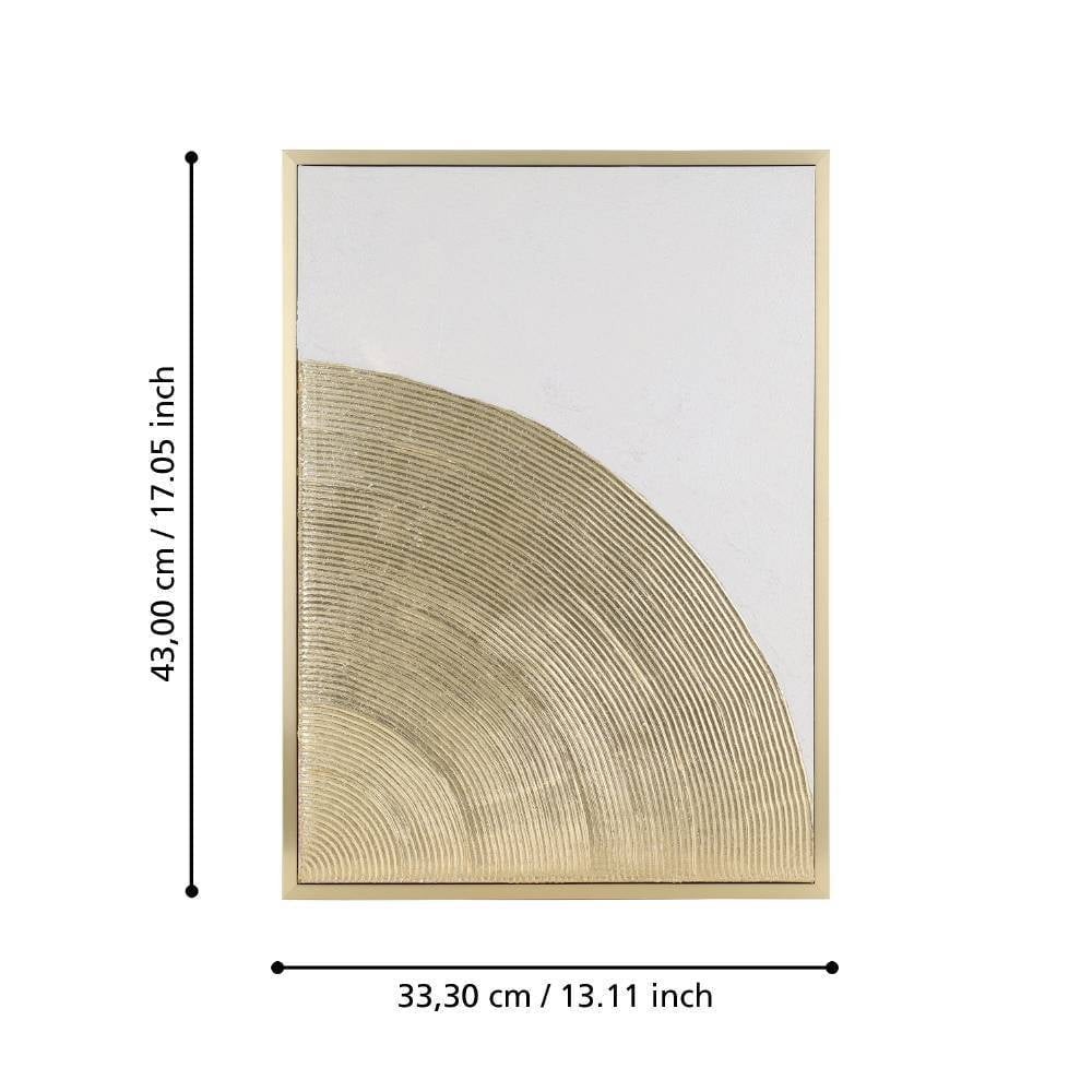 Eglo 423033 "ROBERVAL" 73 Cm Yüksekliğinde 53 Cm Uzunluğunda Dekoratif Duvar Tablo Resim 2'Li Set