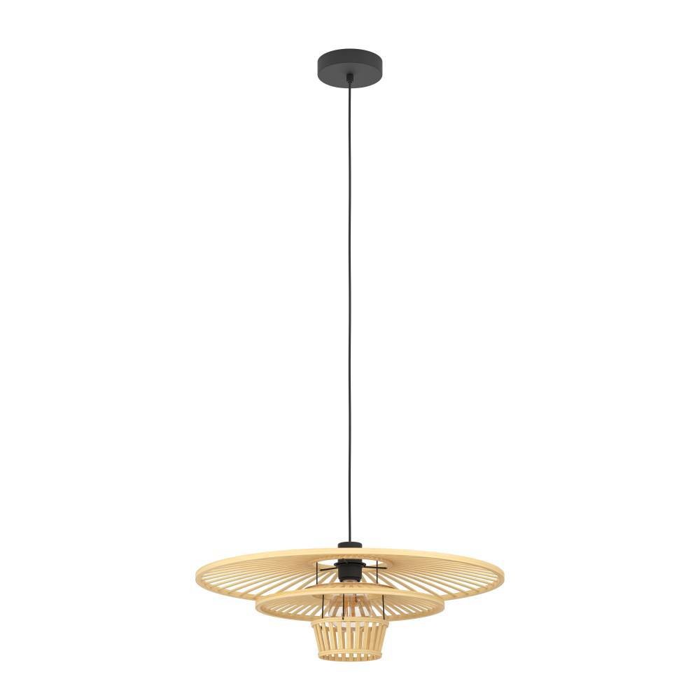 Eglo 44012 "LYDNEY" 110 Cm Yüksekliğinde Çelik Siyah Sarkıt Avize