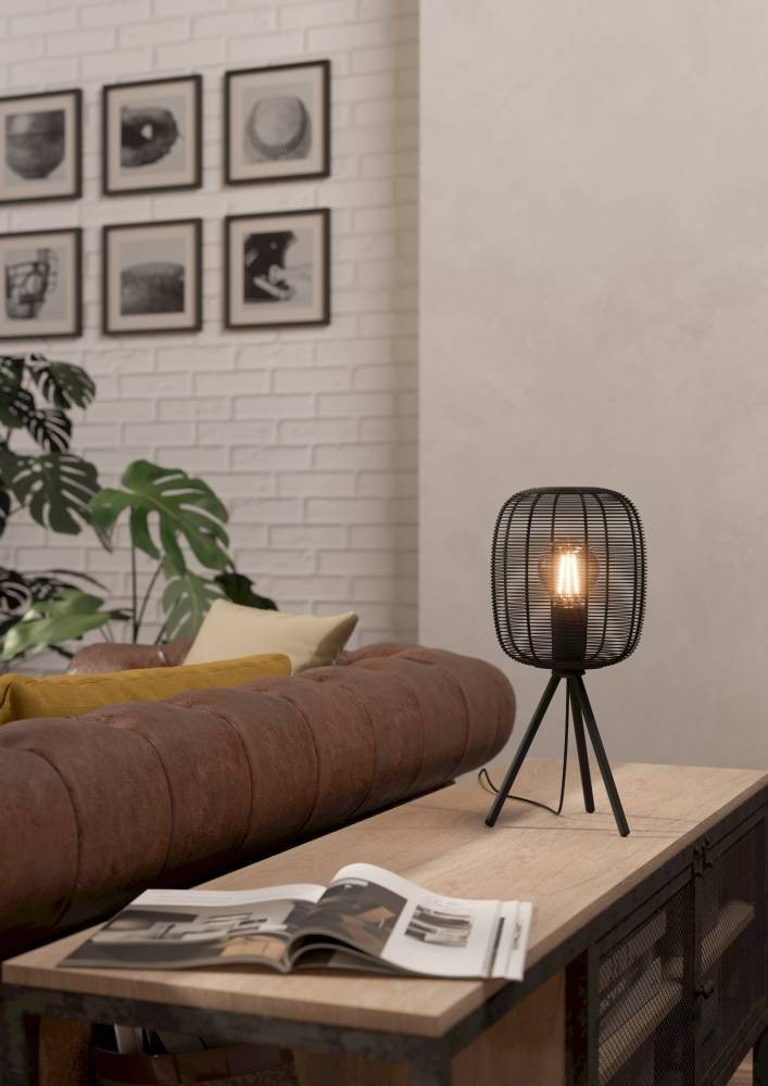 Eglo 43967 "RINROE" 44 Cm Yüksekliğinde Çelik Masa Lambası