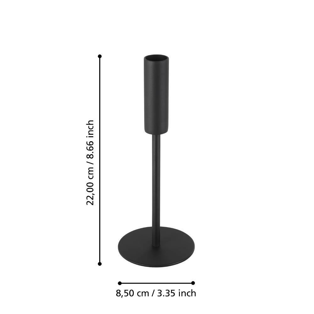 Eglo 422006 "JELLICOE" 22 Cm Yüksekliğinde Çelik Dekoratif Şamdan
