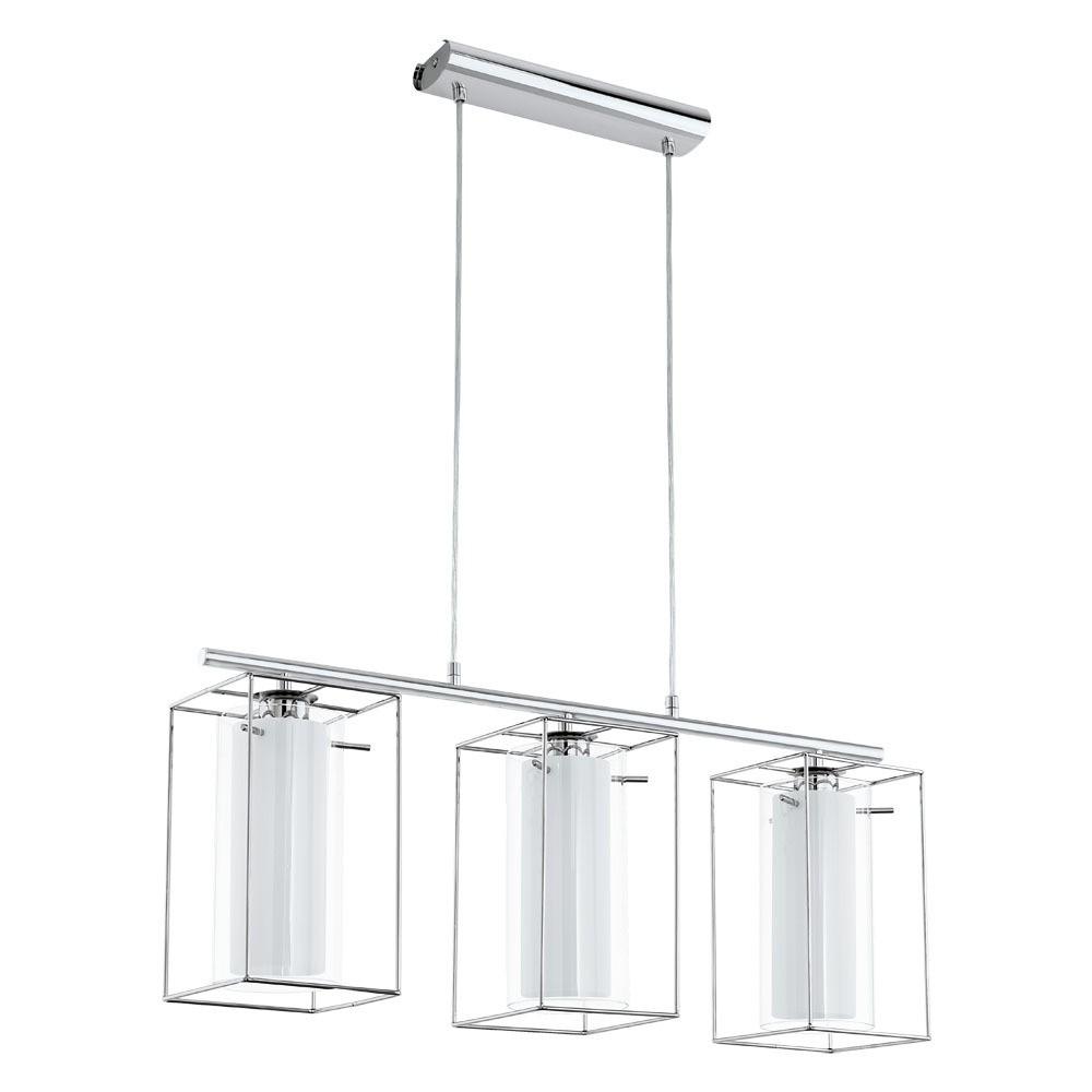 Eglo 94378 "LONCINO 1" 110 Cm Yüksekliğinde Çelik Krom Sarkıt Avize