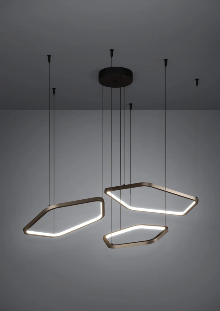 Eglo 390505 "ESTRELLA" 150 Cm Yüksekliğinde Alüminyum Çelik Sarkıt Avize