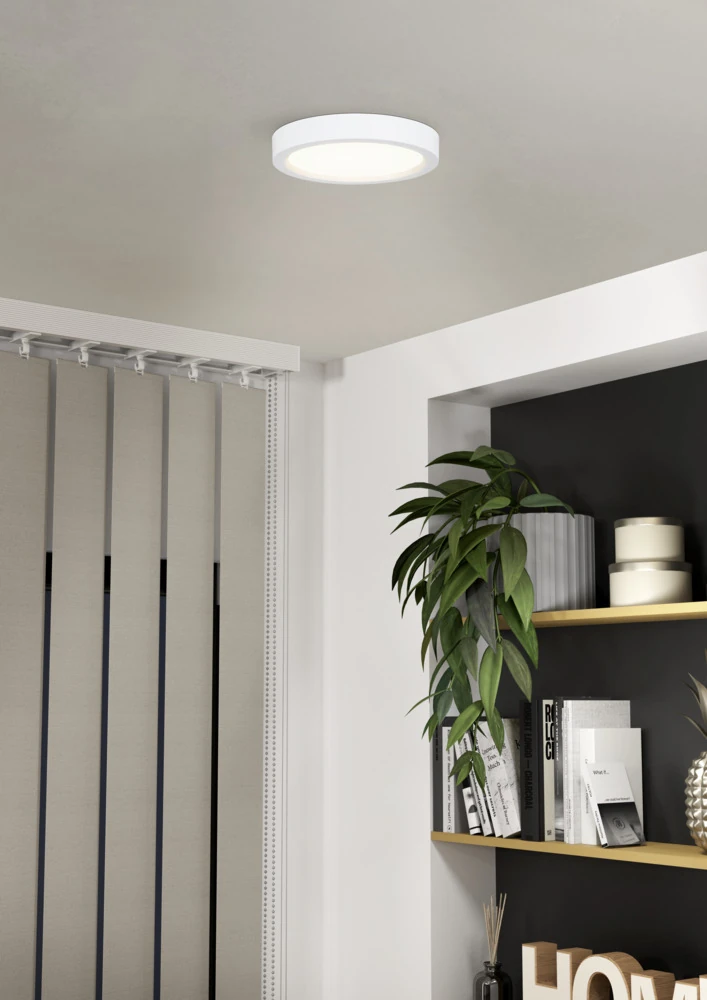 Eglo 74113 "IDUN-E" 21 Cm Çapında Beyaz Plastik Tavan Armatürü