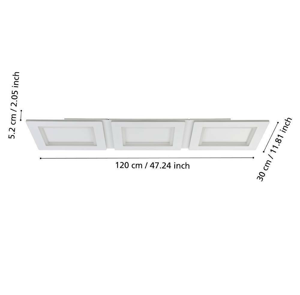 Eglo 900482 "PADROGIANO-Z" 120 Cm Uzunluğunda Çelik Beyaz Tavan Armatürü RGB