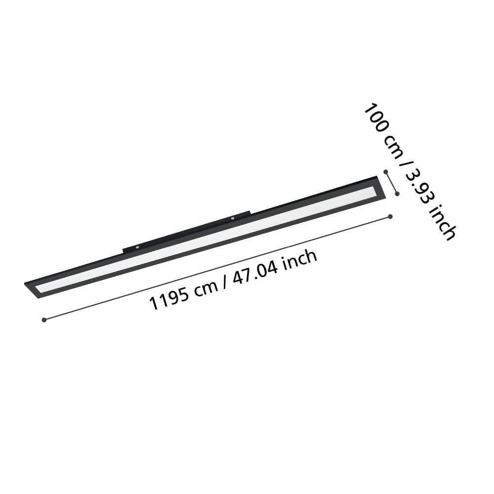 Eglo 900822 "SALOBRENA 1" 119,5 Cm Uzunluğunda 10 Cm Genişliğinde Alüminyum Siyah Led Panel