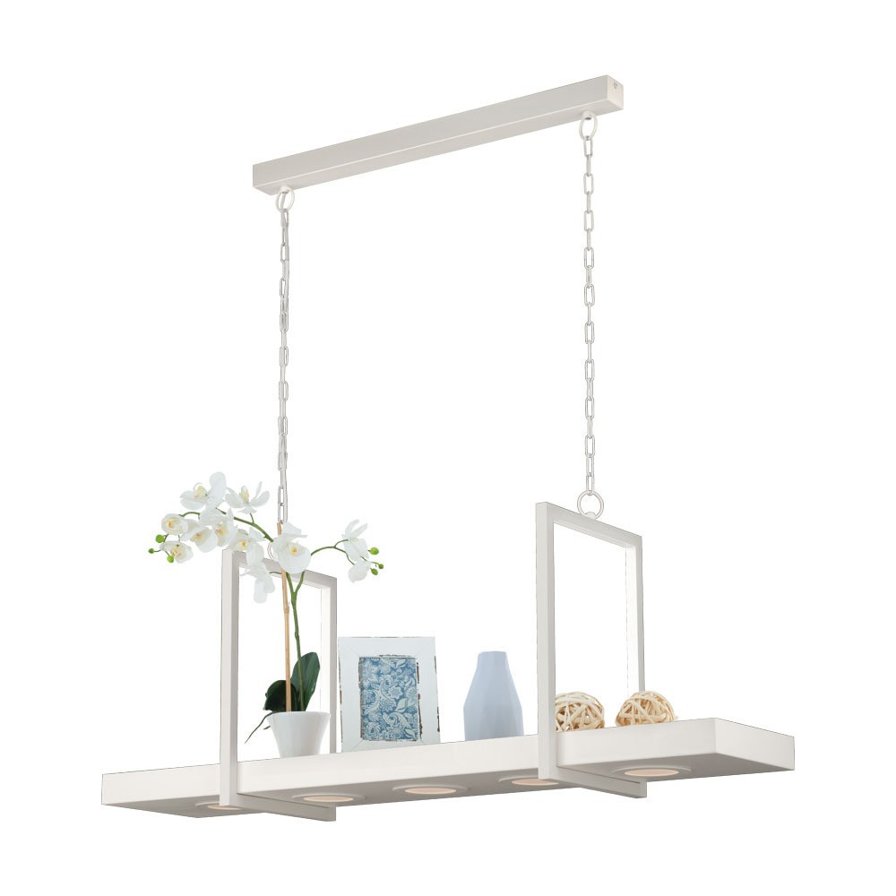 Eglo 39302 "CALAMONA" 110 Cm Yüksekliğinde Dokunmatik Çelik Beyaz RGB Sarkıt Avize