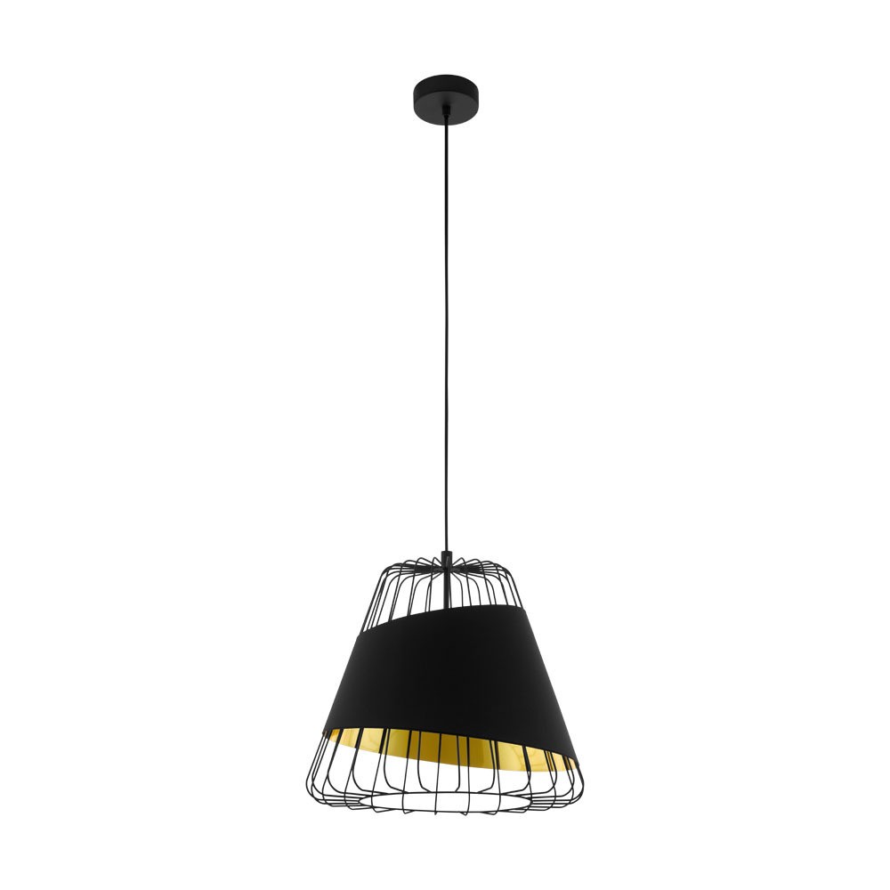 Eglo 49446 "AUSTELL" 36 Cm Çapında Çelik Siyah Sarkıt Avize