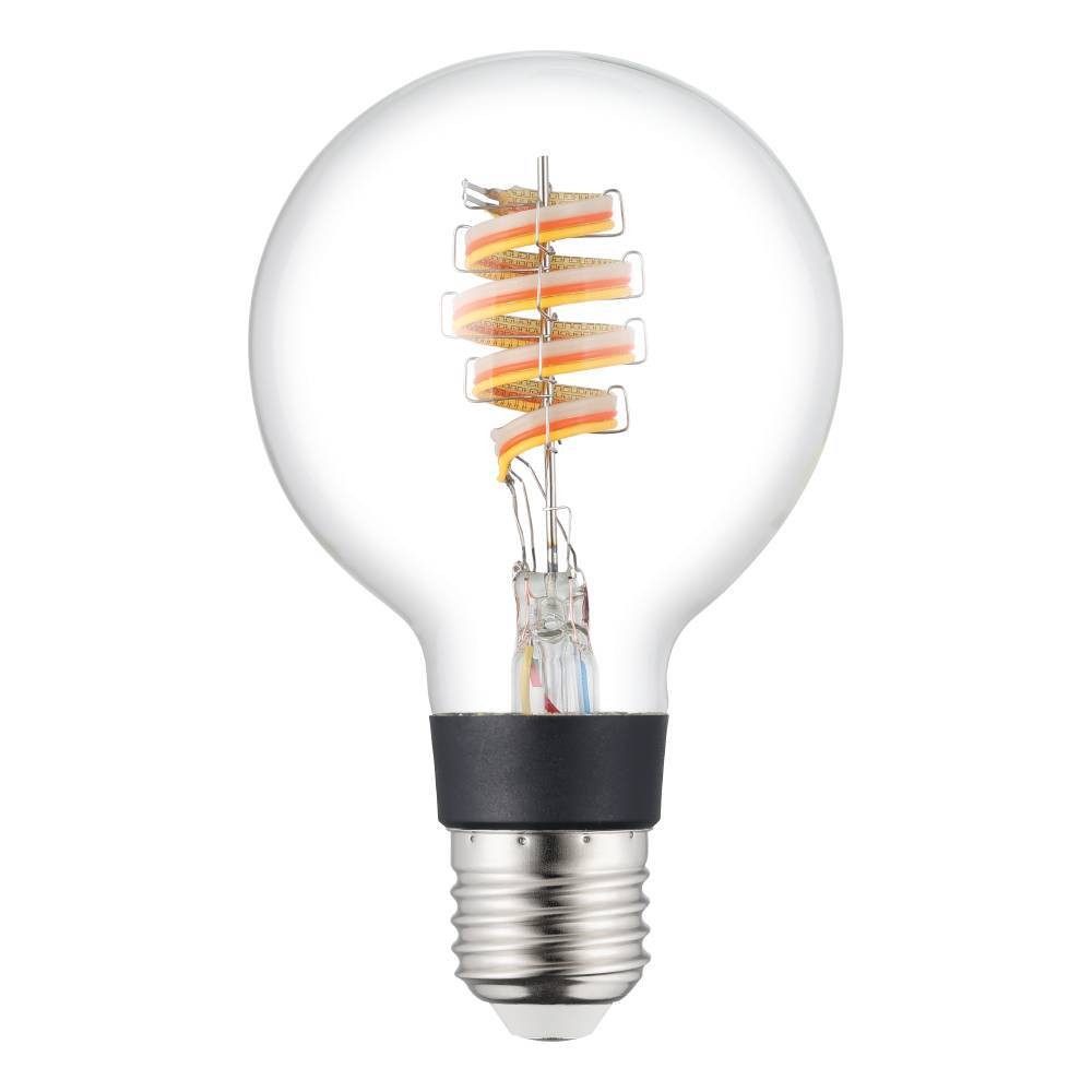 Eglo 110273 E27-Led-G80 Ampul 1X4,9W Şeffaf 3000K 400 Lümen Dim Edilebilir RGB