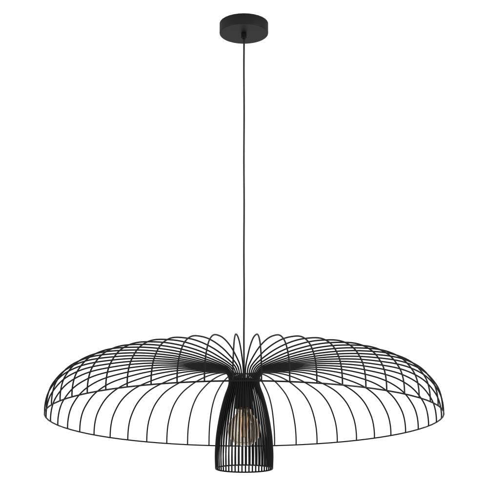 Eglo 390217 "CHAMPERICO" 98,5 Cm Çapında Çelik Siyah Sarkıt Avize