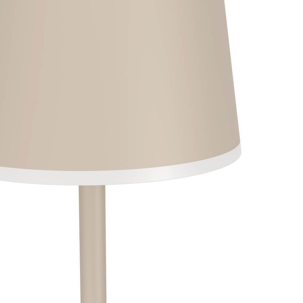 Eglo 901752 "MANNERA-L" 140 Cm Yüksekliğinde Usb Girişli Kum Rengi Alüminyum, Çelik Dokunmatik Köşe Lambası Lambader