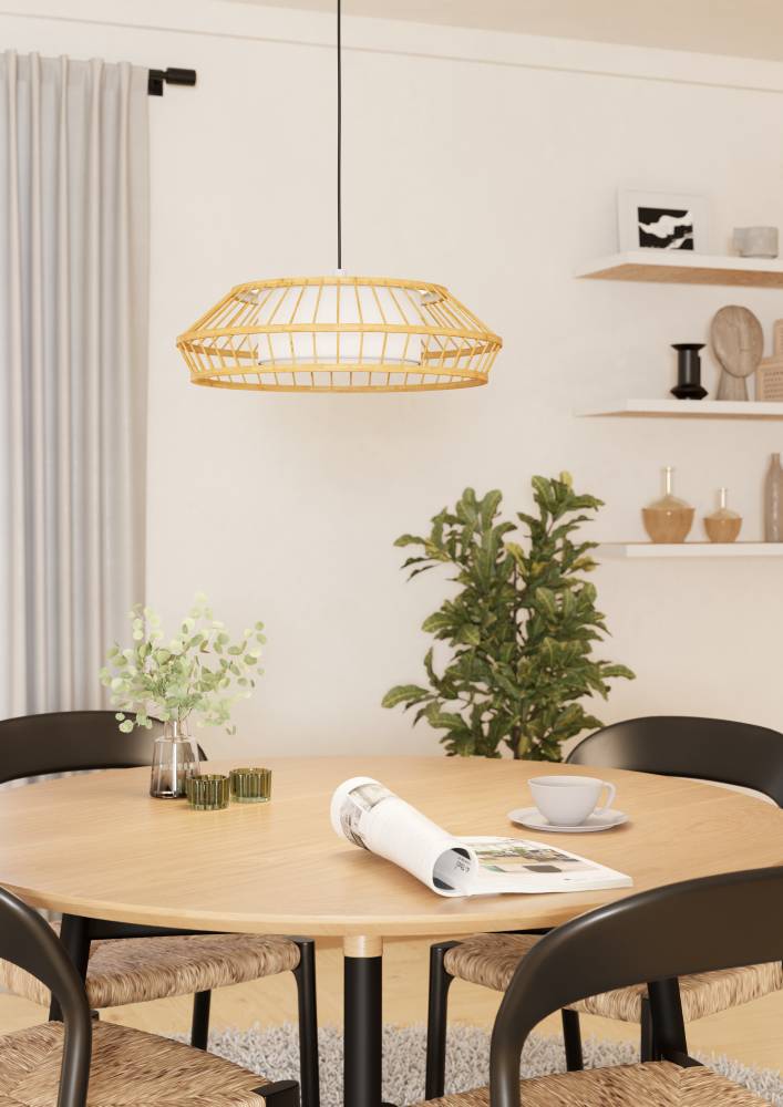Eglo 900842 "YUKU-Z" 110 Cm Yüksekliğinde Çelik Beyaz Sarkıt Avize