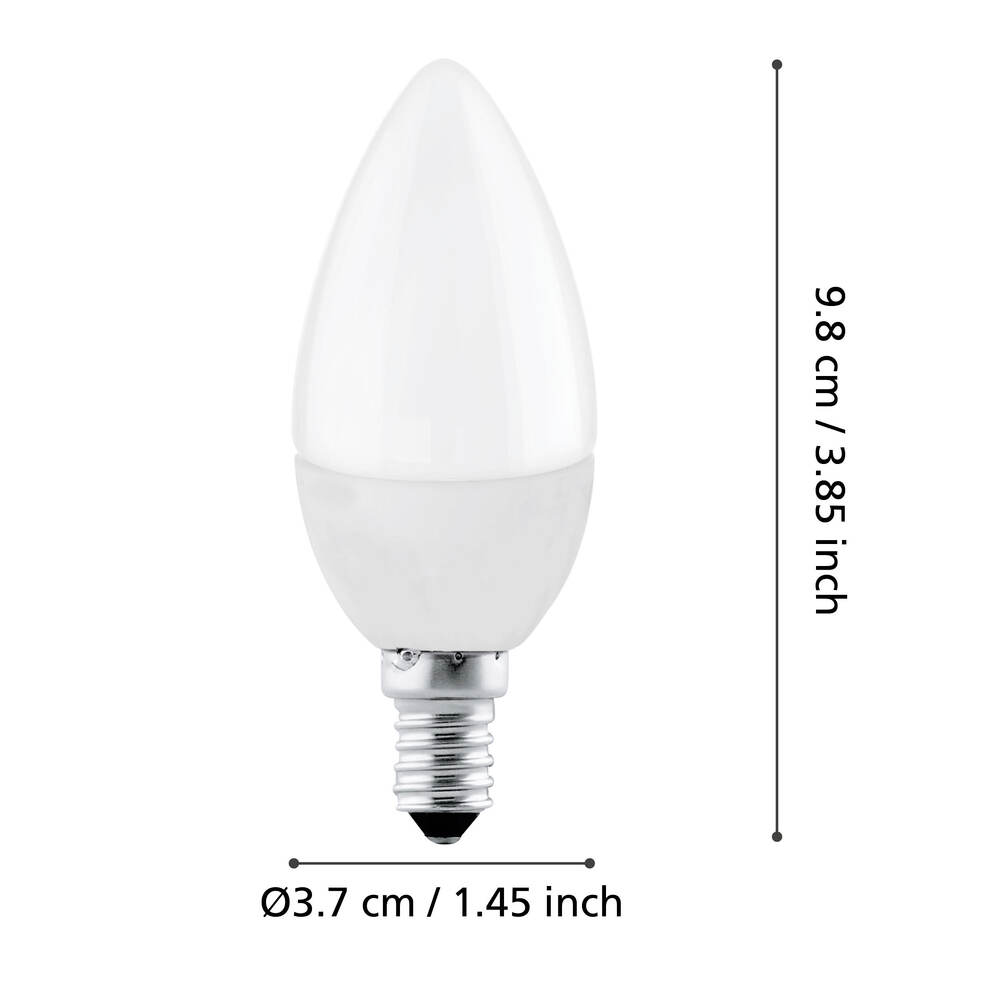 Eglo 110169 E14-Led-C37 Ampul 1X4.9W 2700K 470 Lümen