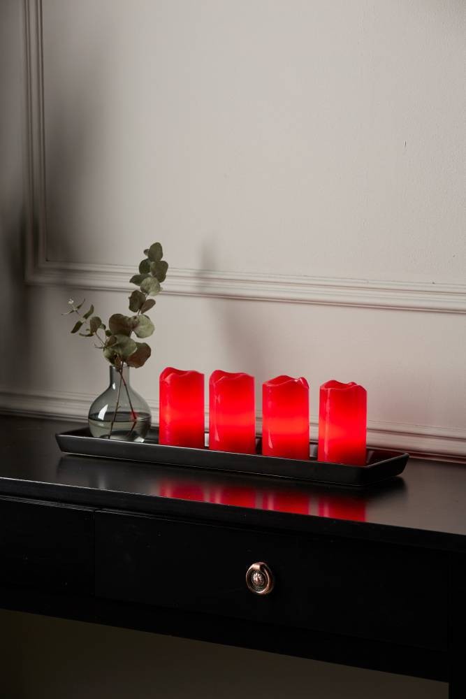 Eglo 410076 "ADVENT" 4'Lü Set Kumandalı Led Mum 10Cm Yüksekliğinde 5Cm Çapında