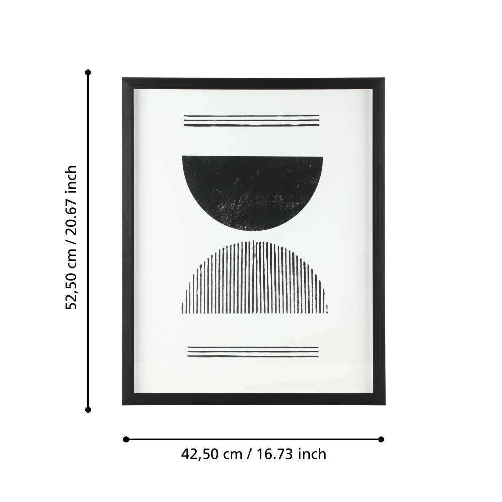Eglo 423044 "ROBERVAL" 52,5 Cm Yüksekliğinde 42,5 Cm Uzunluğunda Dekoratif Duvar Tablo Resim
