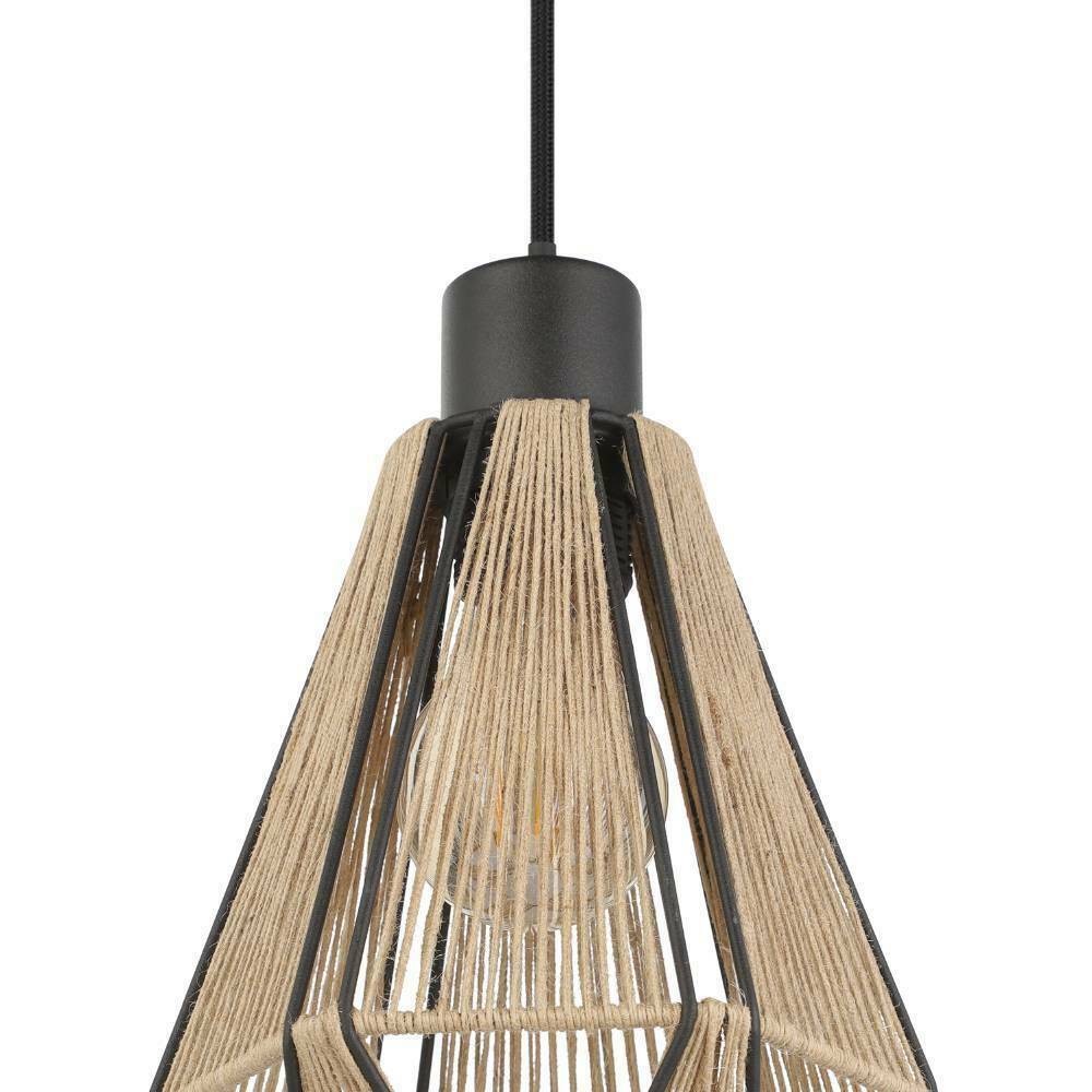 Eglo 43776 "ADWICKLE" 110 Cm Yüksekliğinde Çelik Siyah Sarkıt Avize