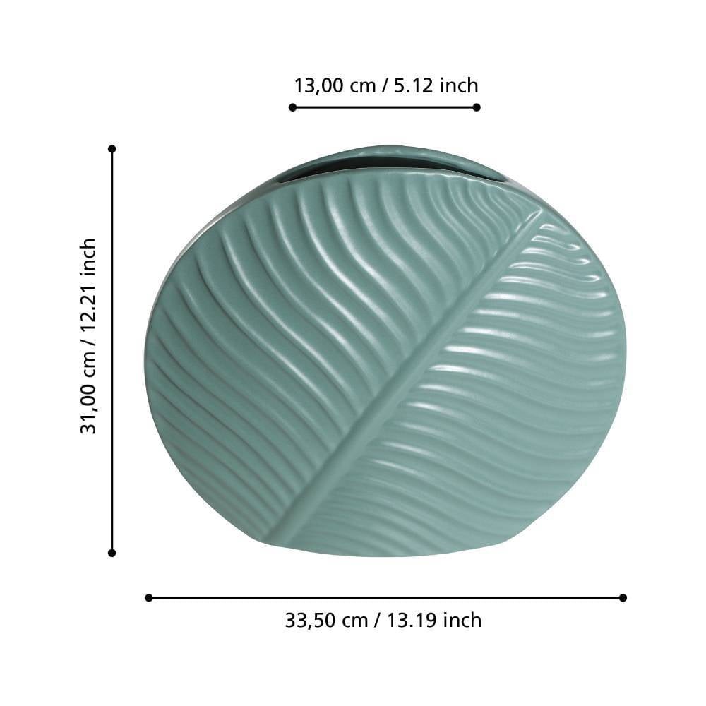 Eglo 421011 "TANABE" 31 Cm Yüksekliğinde Yeşil Seramik Vazo