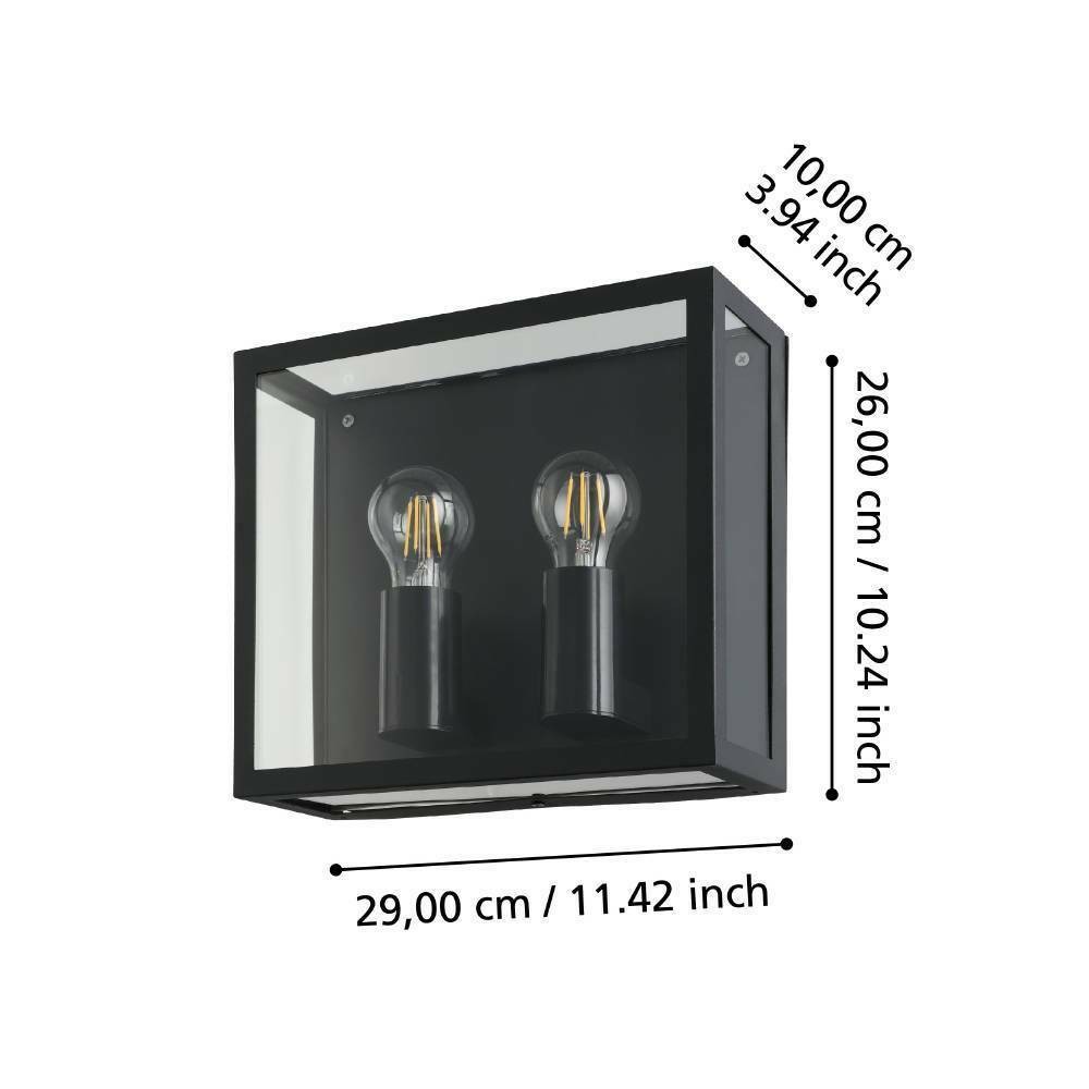 Eglo 900698 "ALAMONTE 1" Çelik Dış Mekan Bahçe Aydınlatması Aplik Ip44