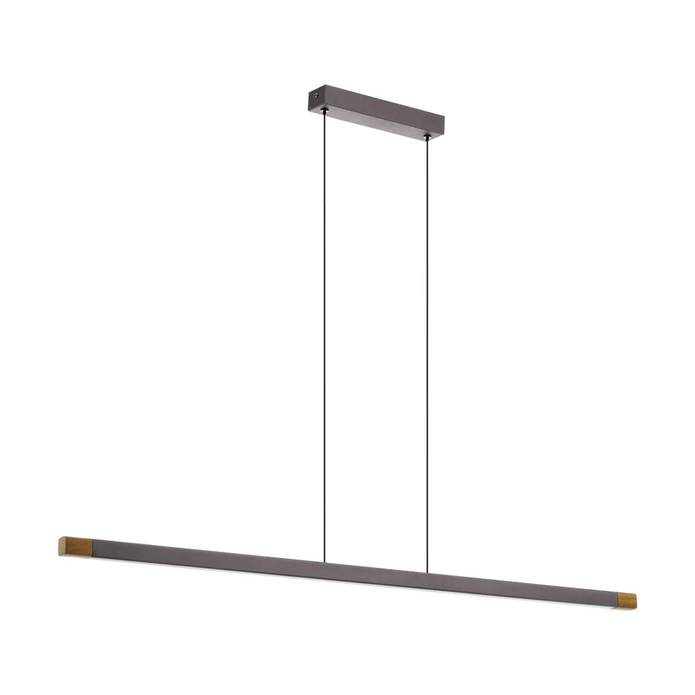 Eglo 900175 İç Mekan " Lıscıana " Gri Renk Alüminyum, Çelik, Ahşap Sarkıt Lamba Ip20 Led Max: 22W En: 126 Cm