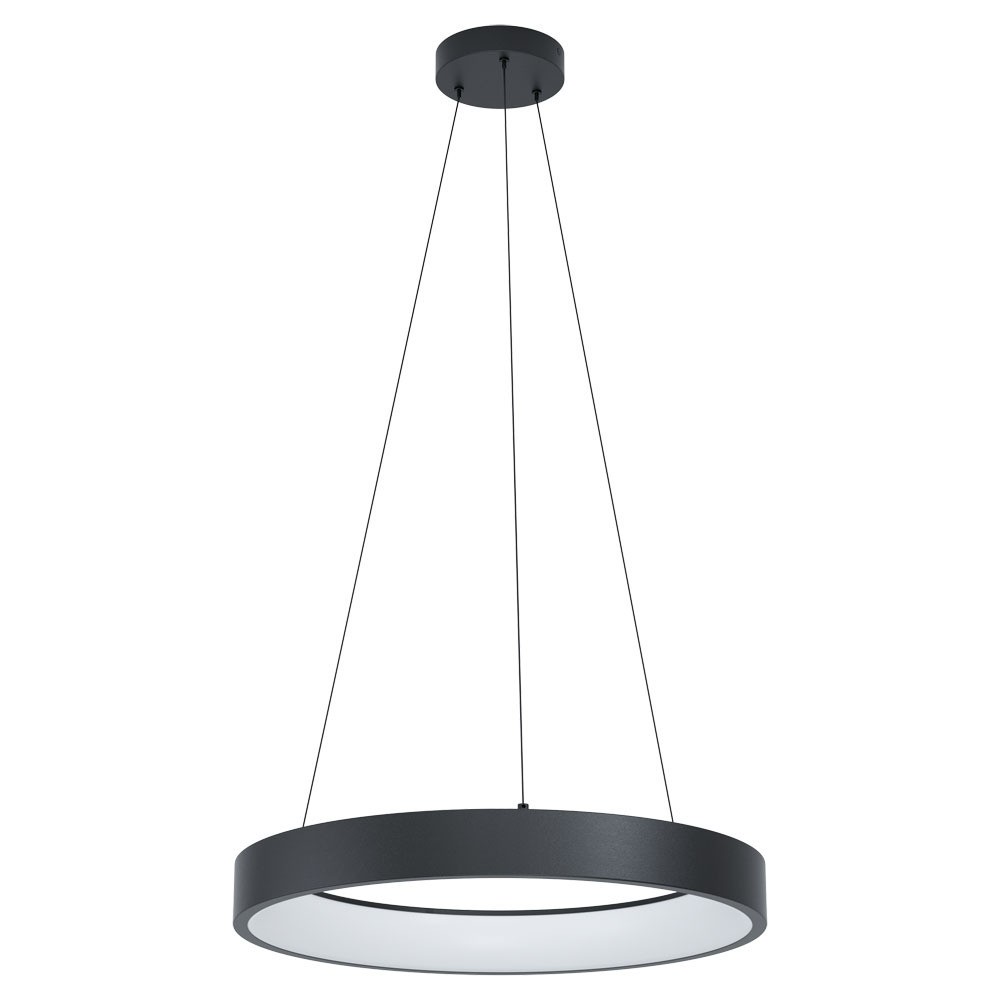 Eglo 900068 İç Mekan " Marghera-Z " Siyah Renk Dökme Çelik Sarkıt Lamba Ip20 Led Max: 4X6,5W  Çap: 60 Cm