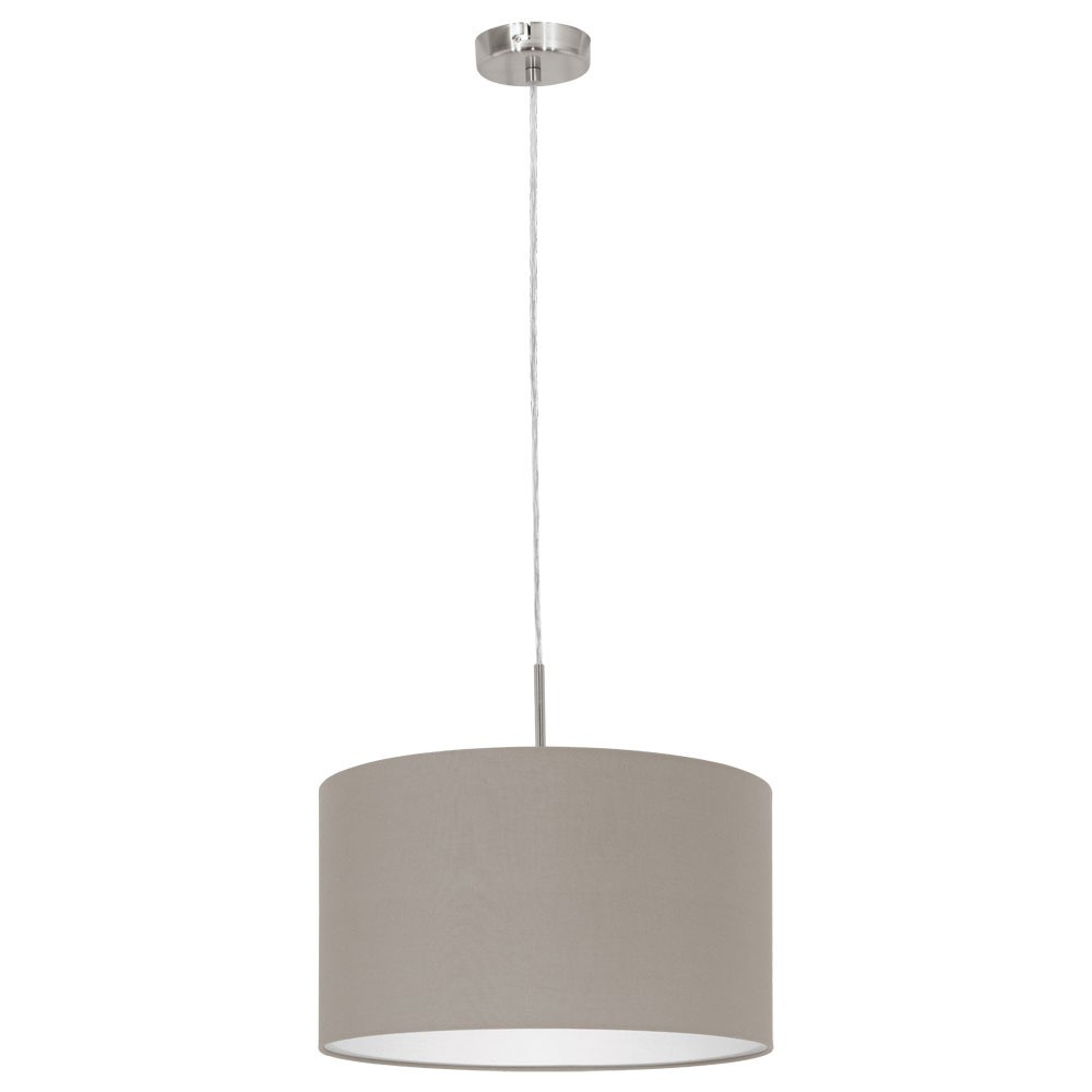 Eglo 31572 "PASTERI" 38 Cm Çapında Çelik Nikel Mat Sarkıt Avize