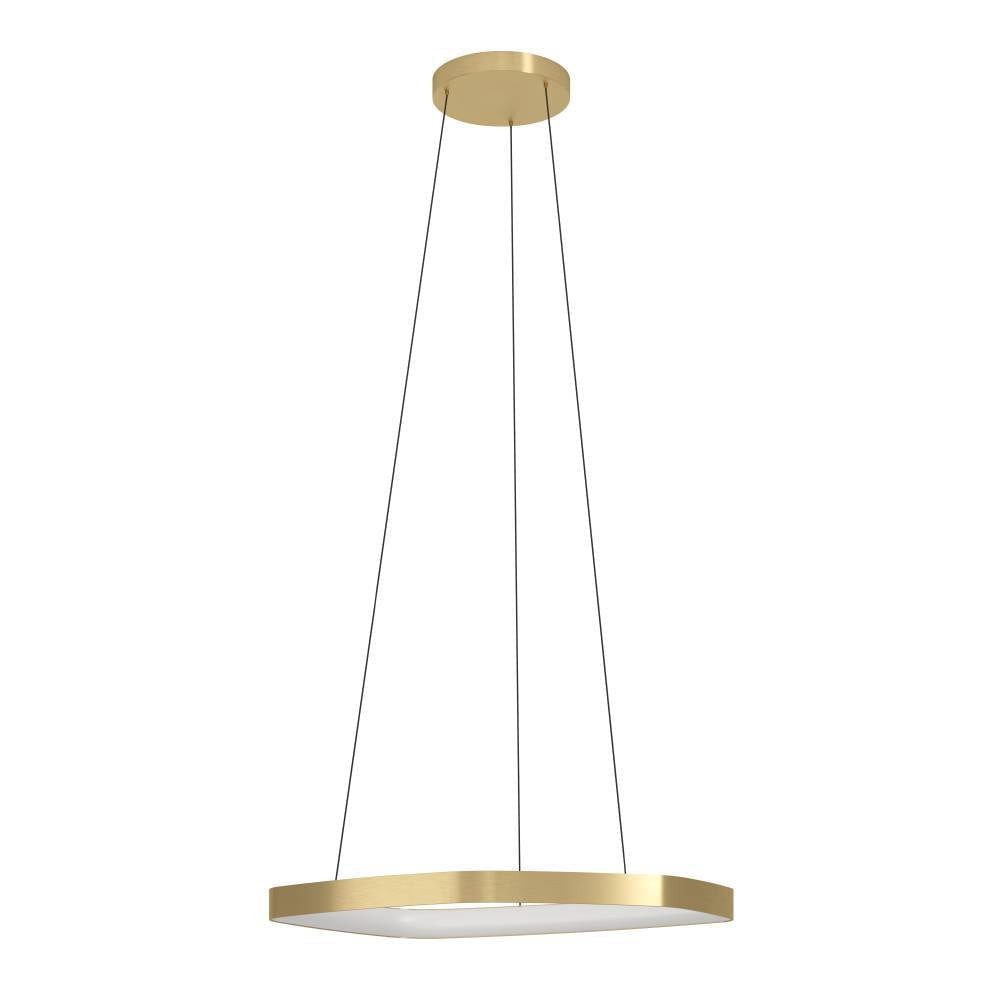Eglo 900917 "VALLEROSA" 110 Cm Yüksekliğinde Alüminyum, Çelik Fırçalanmış Pirinç Sarkıt Avize