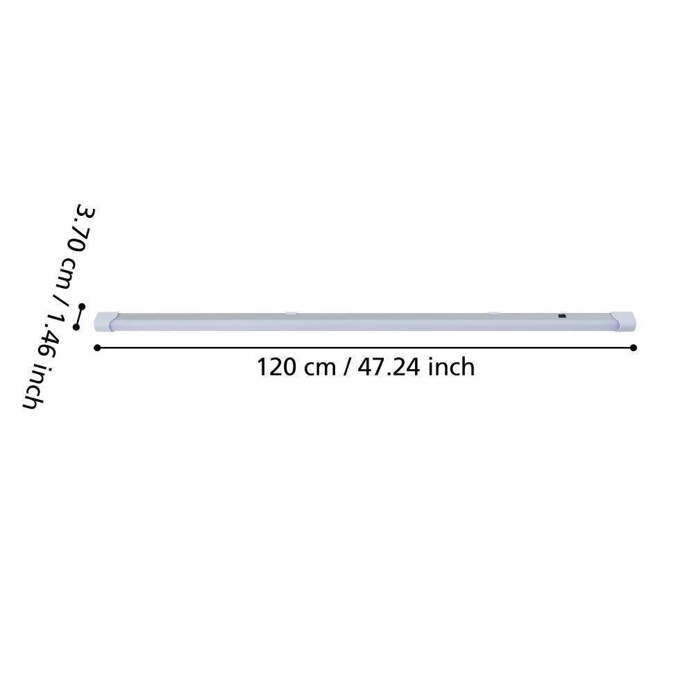 Eglo 901567 "MATTANZA" 120 Cm Uzunluğunda Dolap Altı/Dolap İçi Lambası Tezgahaltı Aydınlatma
