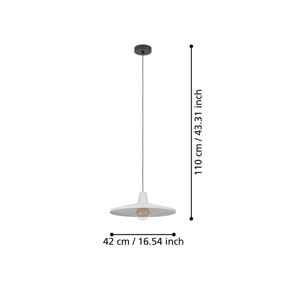 Eglo 900833 "MINIERE" 110 Cm Yüksekliğinde Çelik Siyah Sarkıt Avize