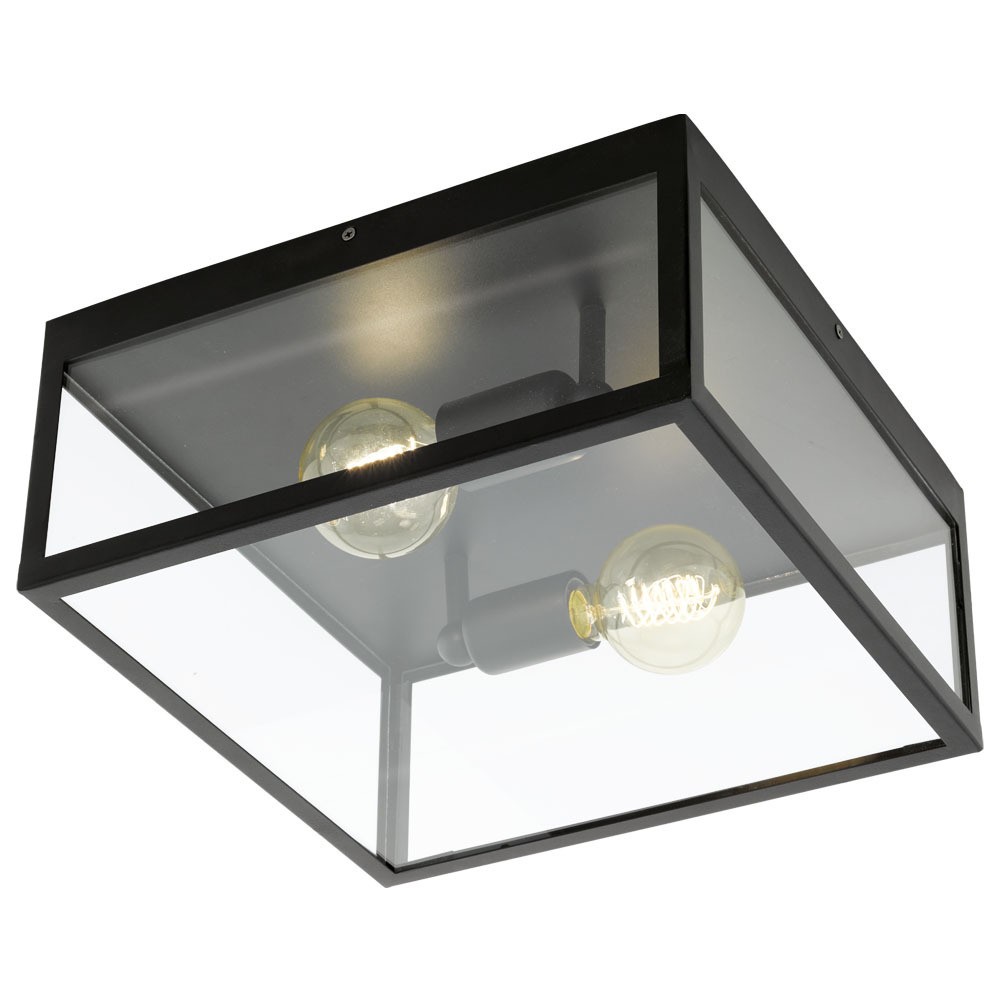 Eglo 49392 "CHARTERHOUSE" 36 Cm Uzunluğunda Çelik Siyah Tavan Armatürü