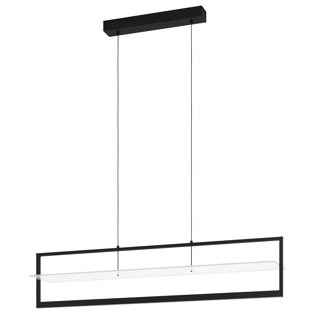 Eglo 390024 "FARNETA" 150 Cm Yüksekliğinde Alüminyum, Çelik Siyah Sarkıt Avize