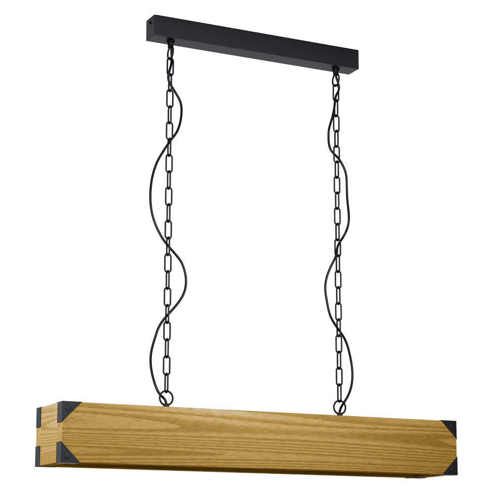 Eglo 43159 "HARBOROUGH" 110 Cm Yüksekliğinde Çelik Siyah Sarkıt Avize