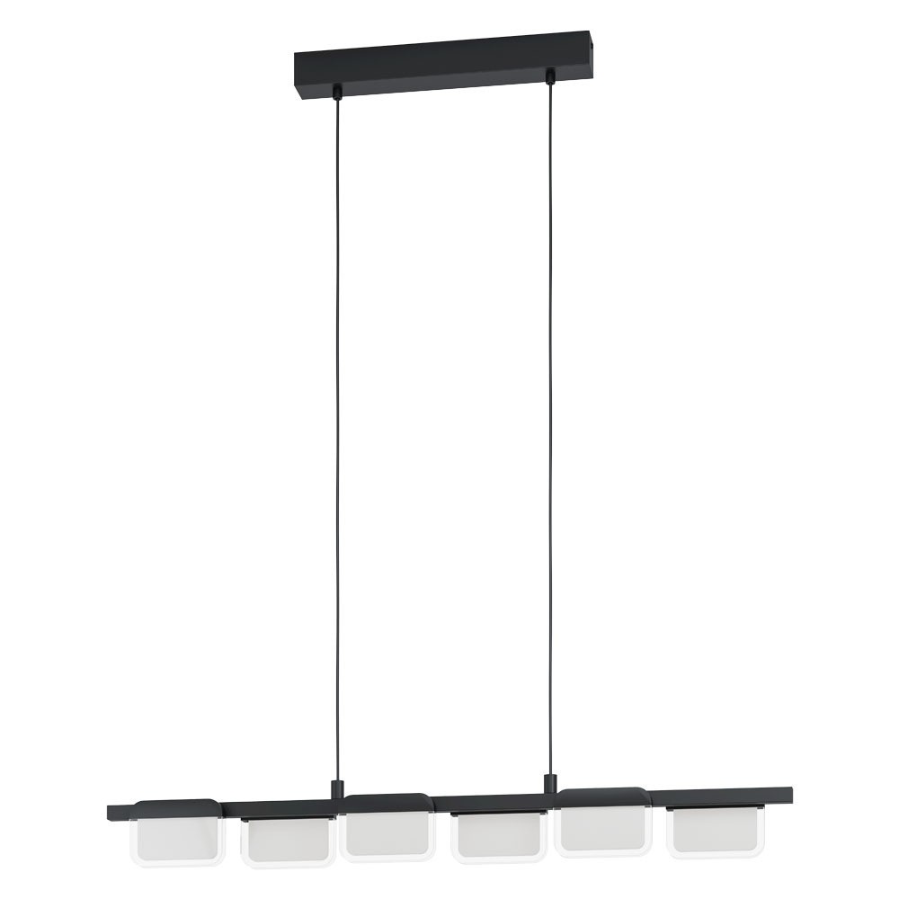 Eglo 98876 İç Mekan " Ervıdel " Siyah Renk Dökme Çelik Sarkıt Aydınlatması Ip20 Led Max: 6X4,5W En: 93 Cm