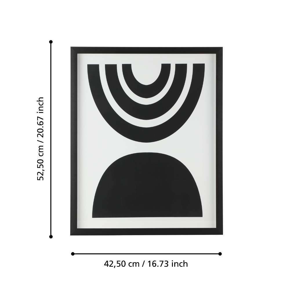 Eglo 423045 "ROBERVAL" 52,5 Cm Yüksekliğinde 42,5 Cm Uzunluğunda Dekoratif Duvar Tablo Resim