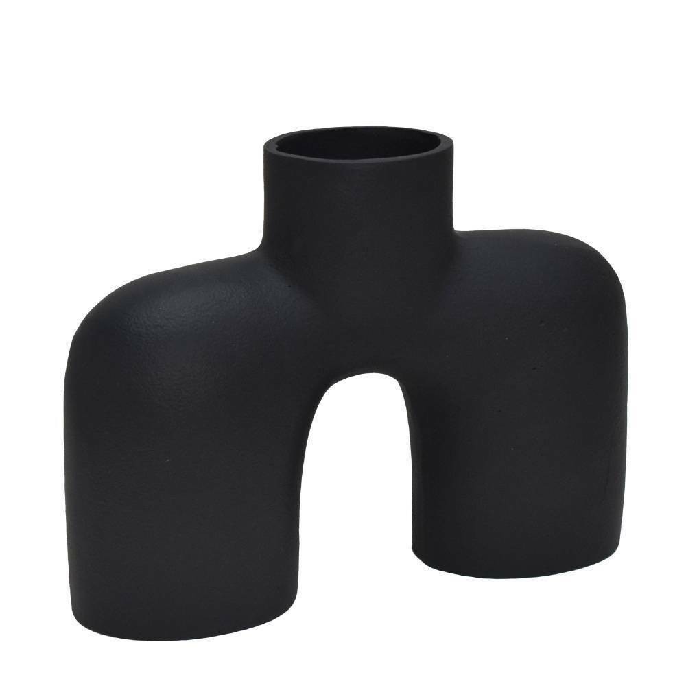 Eglo 421059 "Brower" Siyah Dekoratif Metal Vazo 18cm Yüksekliğinde