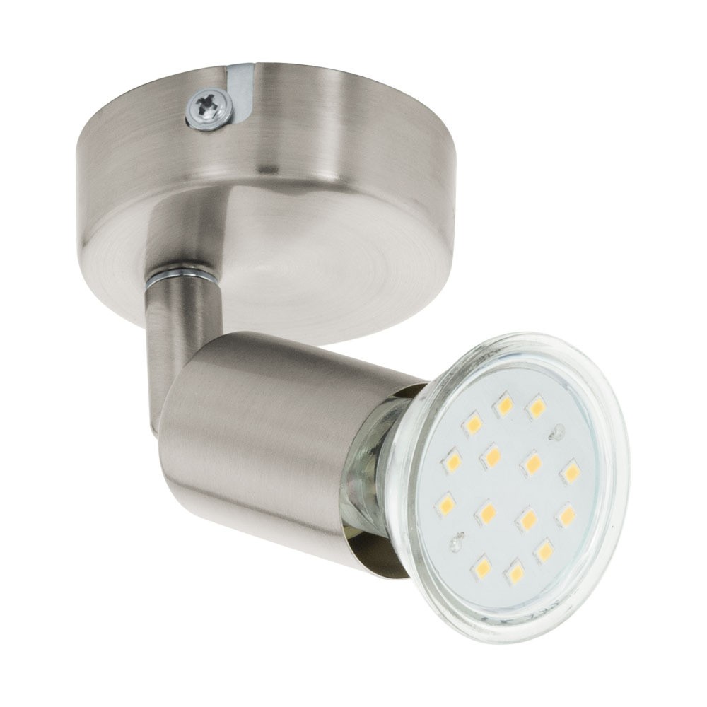 Eglo 92595 "BUZZ-LED" 1X2,8W Çelik Nikel Mat Sıva Üstü Spot